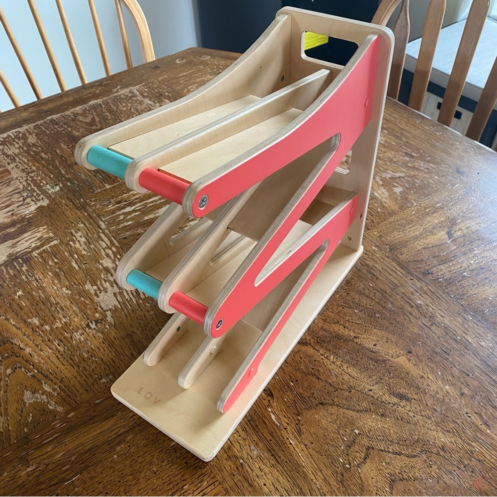 Lovevery Race & Chase Car Ramp | Montessori Toddler Toy